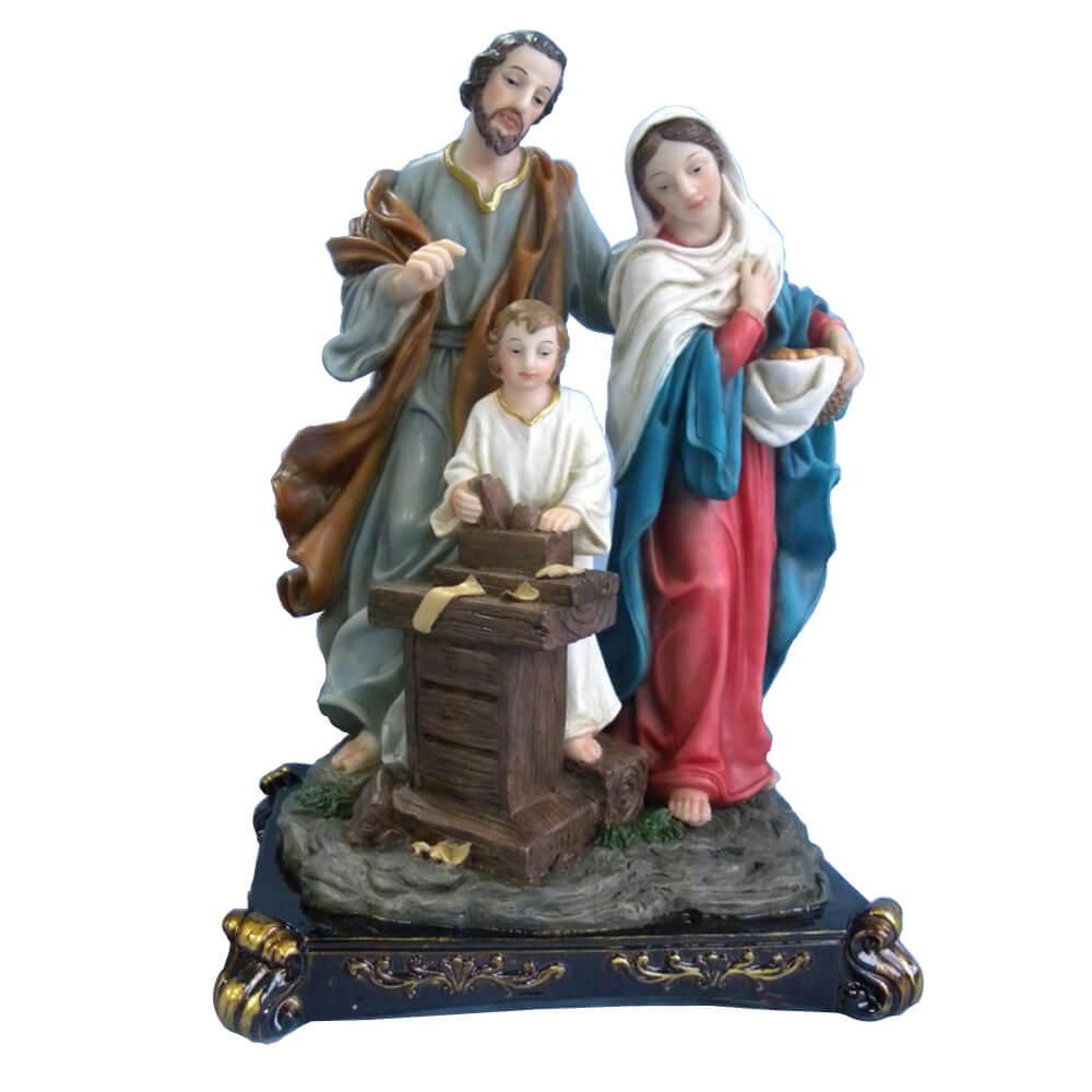 Polyresin figurines holy family outdoor statue church of holy family