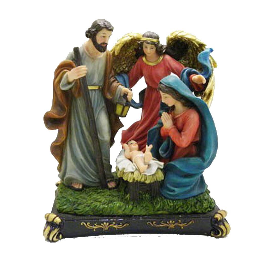 Indoor Decoration Resin Nativity with Angel Statue for Sale from China ...